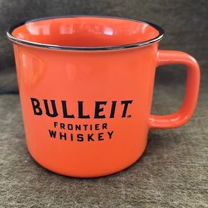 🌻3/$15 Orange Bulleit Whiskey Ceramic Coffee Mug